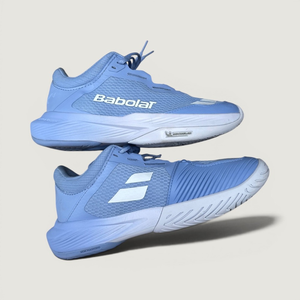 Babolat SFX 4 All Court Tennis Shoes Womens 10 Blue Michelin Sole Pickleball Run